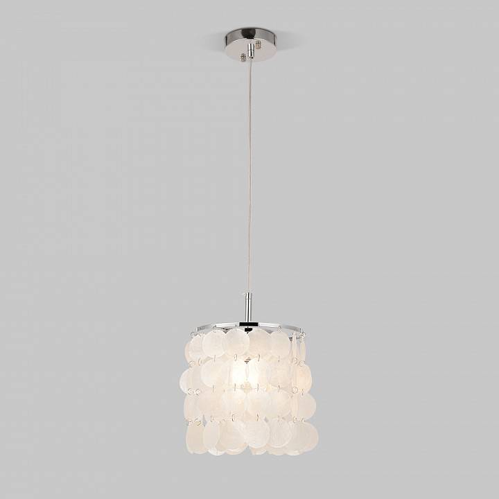 Подвесной светильник Eurosvet Sandra 60185/1 хром/перламутр