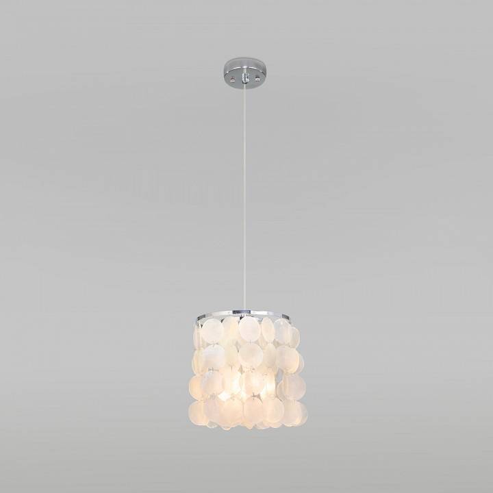 Подвесной светильник Eurosvet Sandra 60185/1 хром/перламутр