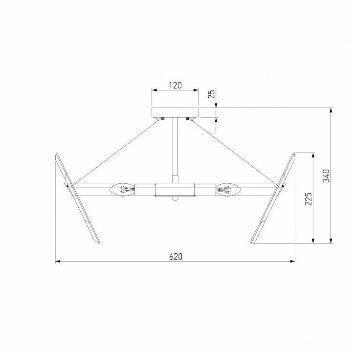 Светильник на штанге Eurosvet Steccato 10111/8 золотая бронза Strotskis Smart 10111/8