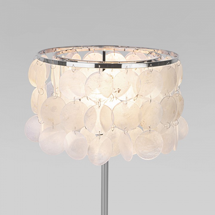 Настольная лампа декоративная Eurosvet Sandra 208101 хром/перламутр