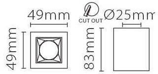 Накладной светильник Fiberli XC002 12120203