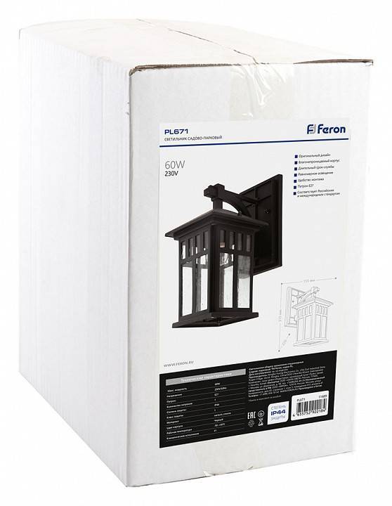 Светильник садово-парковый Feron Бергамо 11689