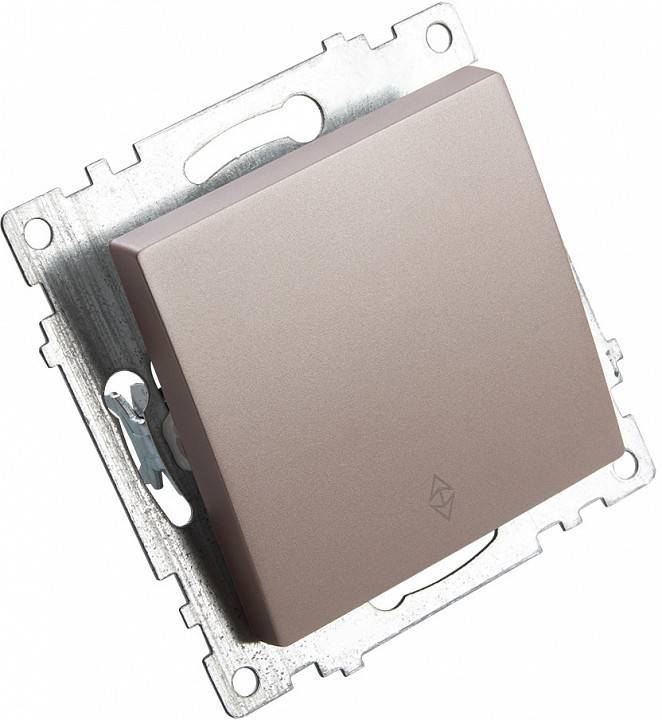 Выключатель проходной одноклавишный без рамки Stekker Катрин 39590