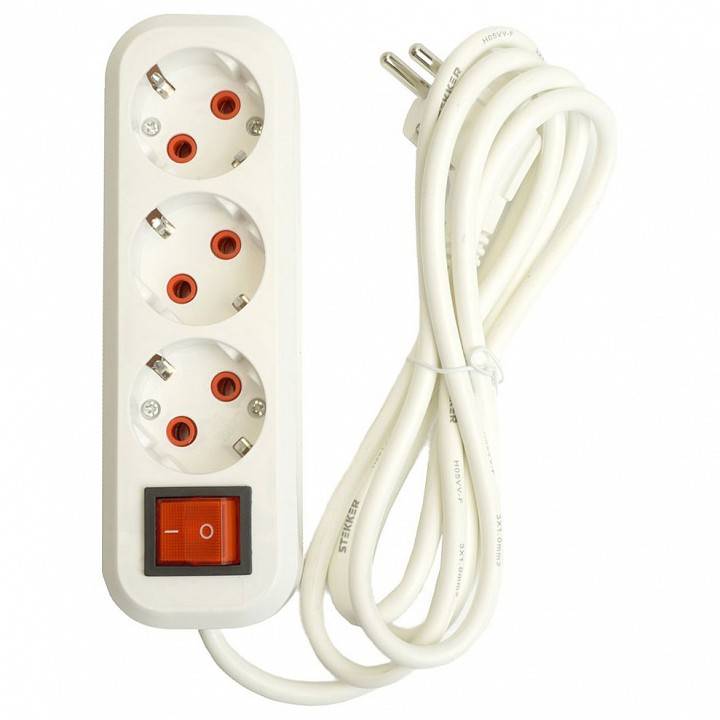 Удлинитель с выключателем Stekker Home 49354