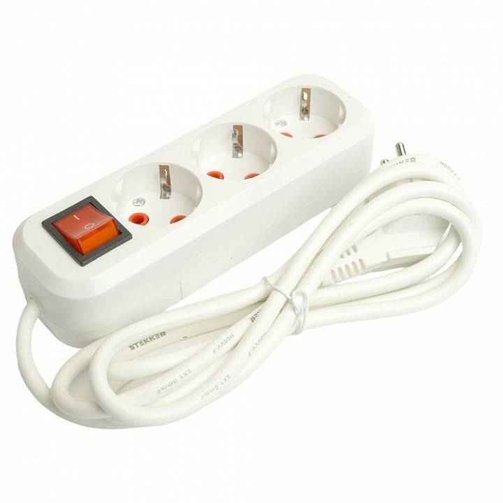 Удлинитель с выключателем Stekker Home 49354