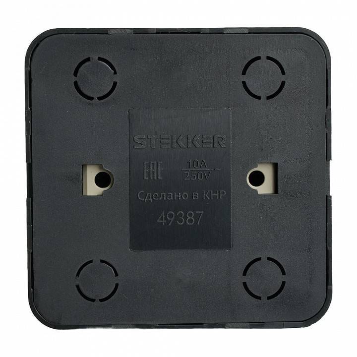 Выключатель одноклавишный Stekker София 49387