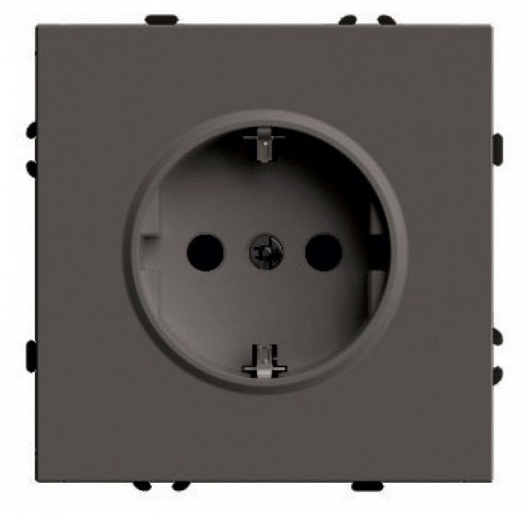Розетка с заземлением и со шторкой, без рамки Stekker Эмили 49932