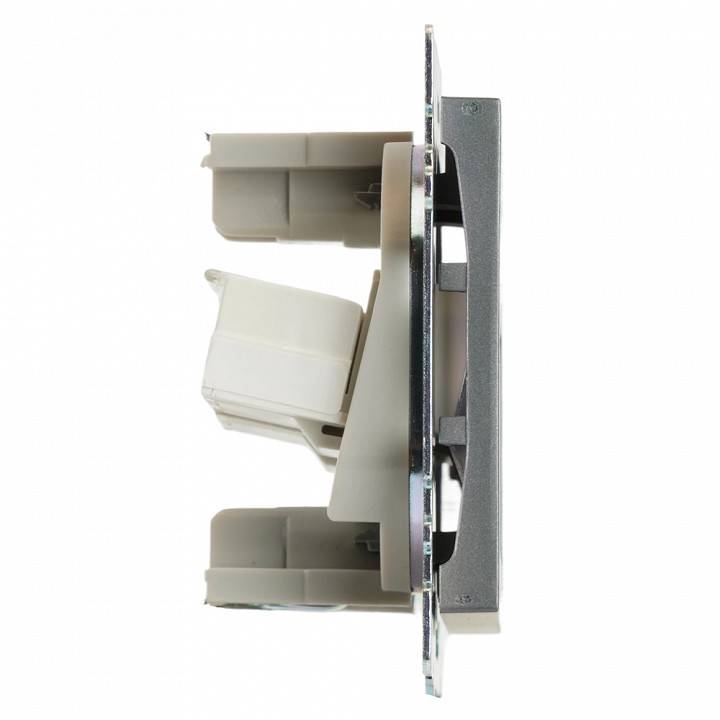 Розетка двойная Ethernet RJ-45 без рамки Stekker Катрин 50008