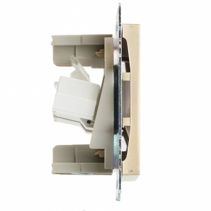 Розетка двойная Ethernet RJ-45 без рамки Stekker Катрин 50009