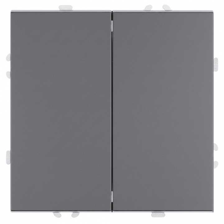 Выключатель двухклавишный без рамки Stekker Эмили 50239