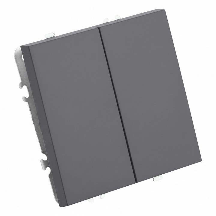 Выключатель двухклавишный без рамки Stekker Эмили 50239