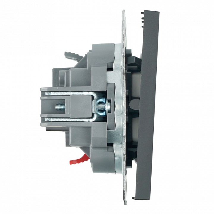 Выключатель двухклавишный без рамки Stekker Эмили 50239