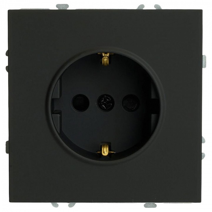 Розетка с заземлением и со шторкой, без рамки Stekker Эмили 50251