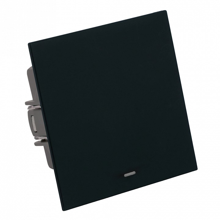 Выключатель одноклавишный с подсветкой без рамки Stekker Мия 50445