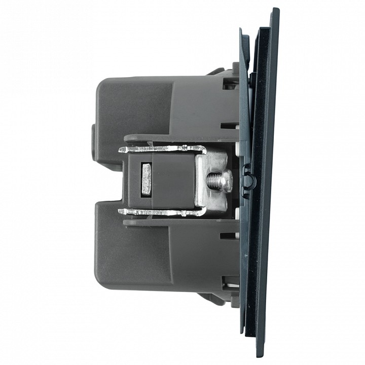 Выключатель одноклавишный с подсветкой без рамки Stekker Мия 50445