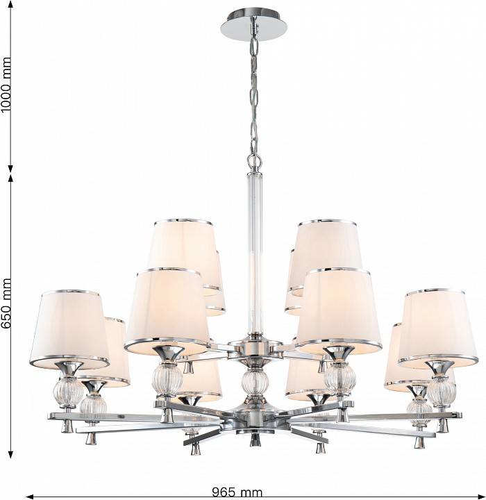 Подвесная люстра Favourite Aureola 12 ламп 2873-12P