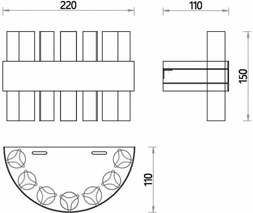 Накладной светильник Favourite Placerat 4012-1W