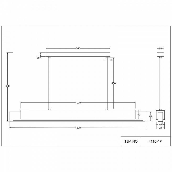Светильник подвесной Favourite Magestic 4110-1P