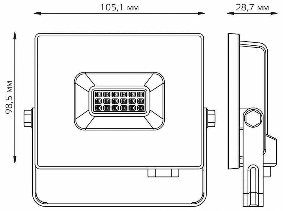 Светильник настенно-потолочный Gauss Elementary 613100610
