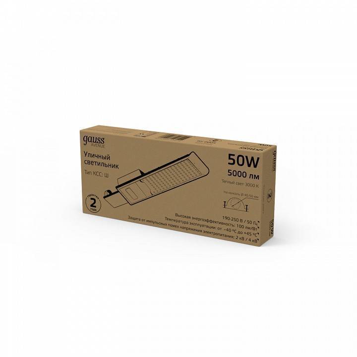 Светильник консольный Gauss Avenue 150 Вт 3000 К 629534150