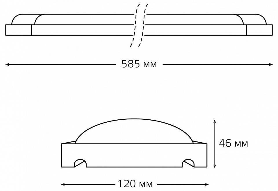Накладной светильник Gauss WLF-4 844611218