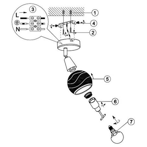Спот Globo Elliott 1xE14 54341-1