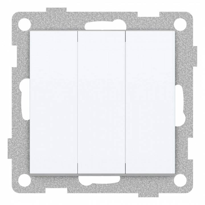 Выключатель трехклавишный без рамки Gusi Electric BRAVO С10В3-001