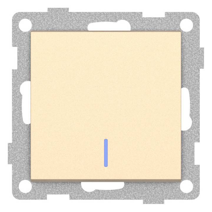 Выключатель сенсорый одноклавишный с подсветкой, без рамки Gusi Electric UGRA С11В18-027