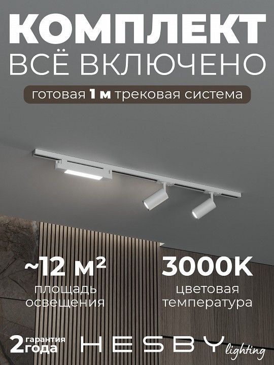 Комплект трековый Hesby Lighting Skylite №5 HSBL_kompl_S005_NI1W3K