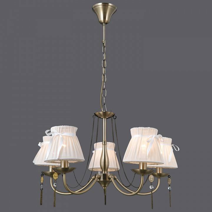 Подвесная люстра ILLUMICO IL0023 IL0023-5PSQ-24 AB CASTOR