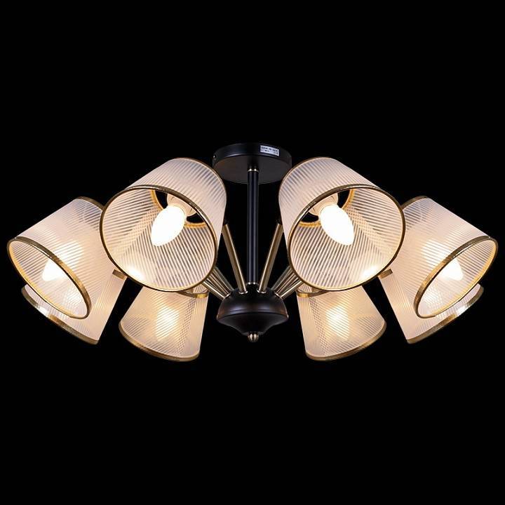 Люстра на штанге ILLUMICO  IL0344-8CSQ-79 BK AB