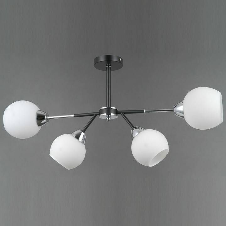 Люстра на штанге ILLUMICO LIBRA IL0715-4CSQ-24 BK CR LIBRA