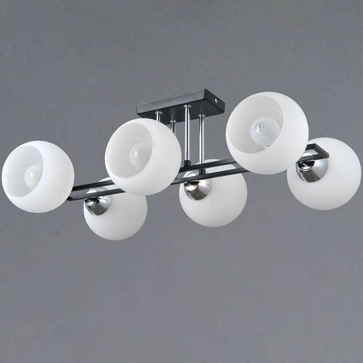 Потолочная люстра ILLUMICO TRENTO IL0791-6CSQ-25 BK CR TRENTO