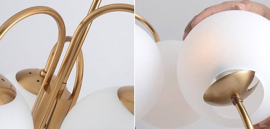 Люстра на штанге ImperiumLoft Gooseneck Pelle Chandelier 40.2347