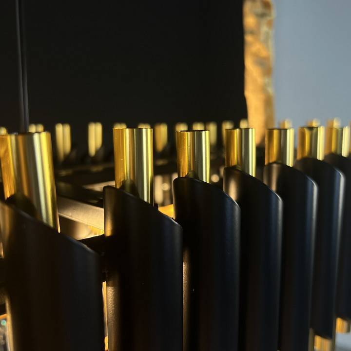 Подвесной светильник Imperiumloft Empire Black Rectangular Chandelier Crystal 40.2893