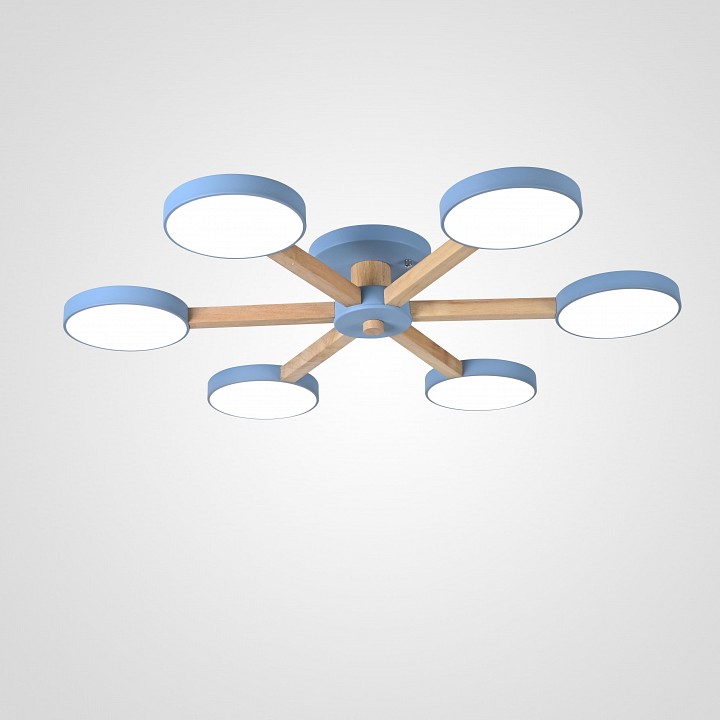 Люстра на штанге Imperiumloft TURNA Blue TURNA01