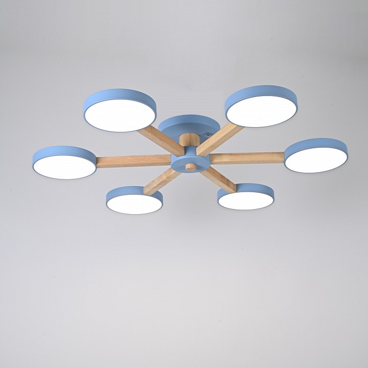 Люстра на штанге Imperiumloft TURNA Blue TURNA01