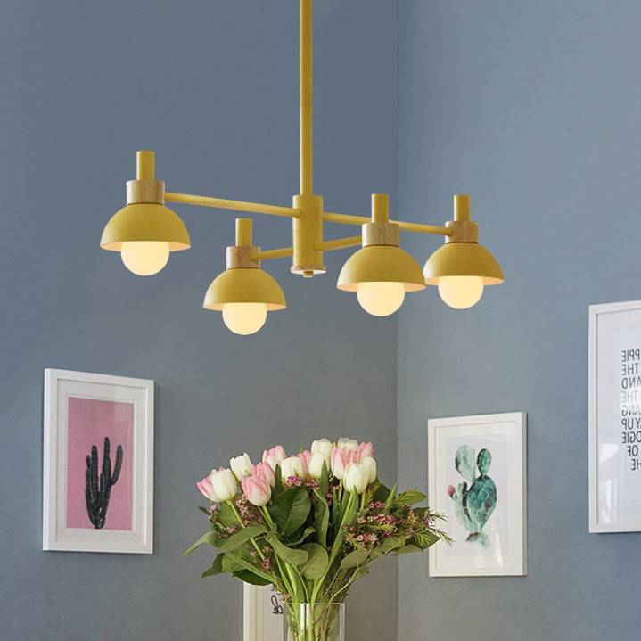 Люстра на штанге ImperiumLoft Fanta A Yellow FANTA_A01