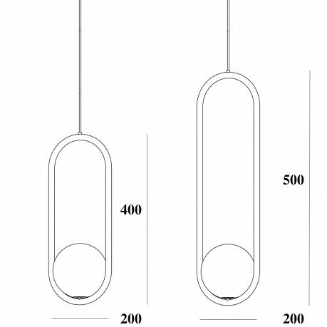 Подвесной светильник Imperiumloft  HOOP-B01