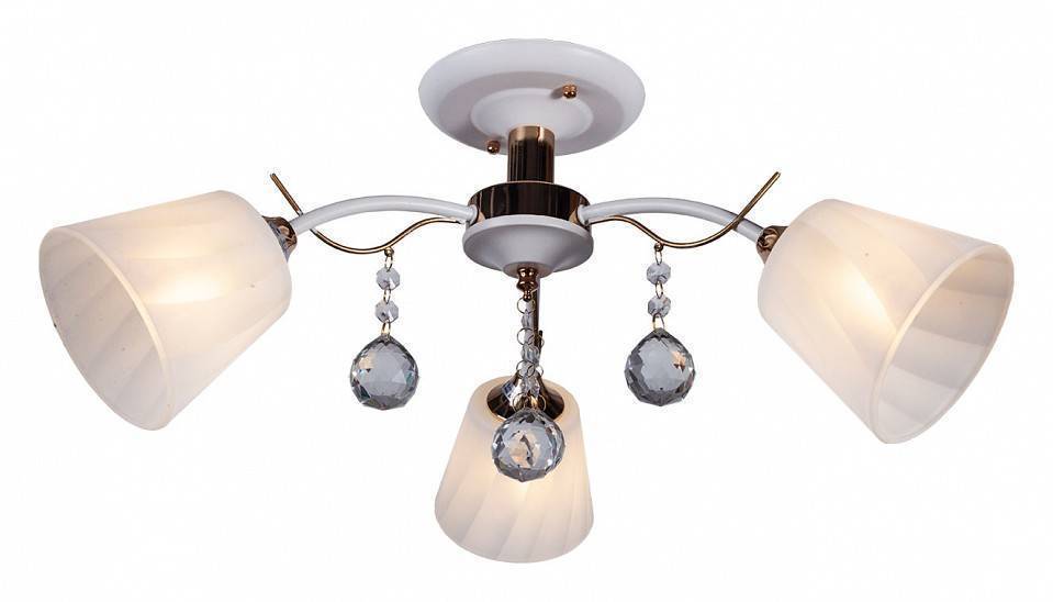 Люстра на штанге Imex 3 лампы MD.0567-3-S WT+FGD