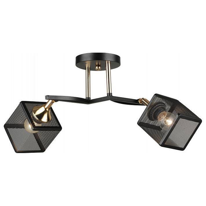 Светильник на штанге Imex MD.5708 2 лампы черный золото MD.5708-2-S-BK+FGD