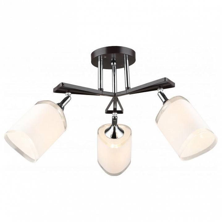 Люстра на штанге Imex MD.5959 3 лампы MD.5959-3-S-COFFEE+CH