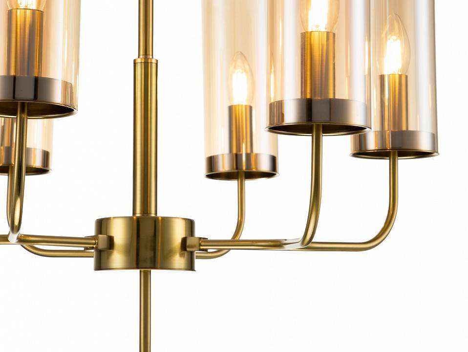 Люстра на штанге Indigo Balletto 13014/6R Brass