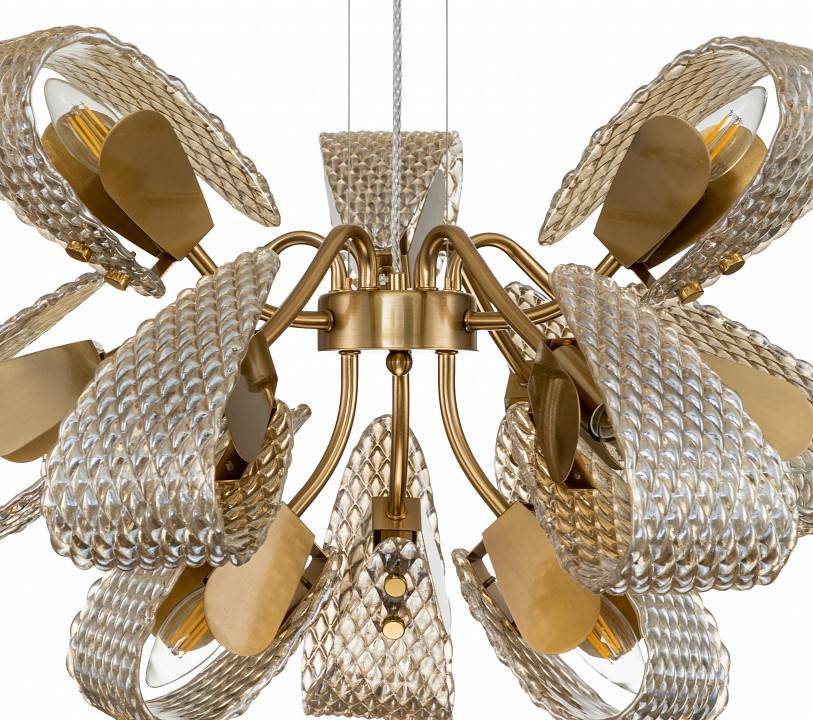 Подвесная люстра Indigo Fless 11033/12P Amber