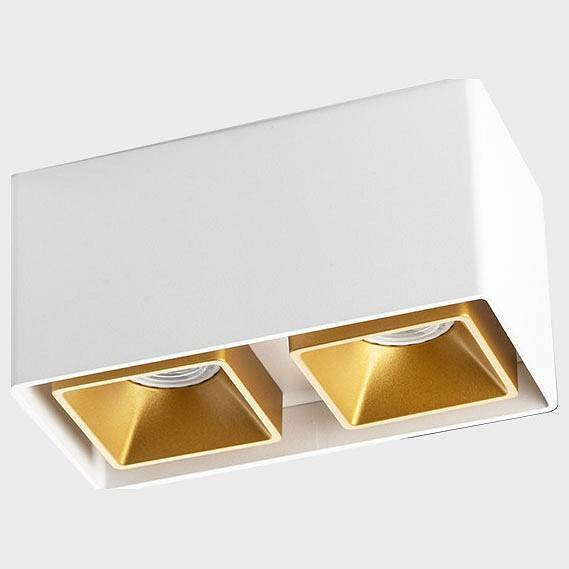 Накладной светильник Italline FASHION FX2 white + FXR gold 2 шт. FASHION FX2 white + FASHION FXR gold - 2шт.