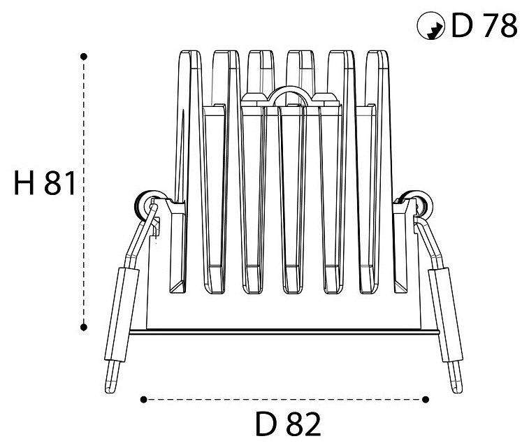 Встраиваемый светильник Italline IT08-8041 IT08-8041 white 3000K
