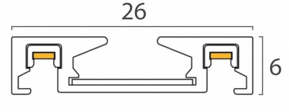 Трек накладной Italline KREATOR IT09-9020 black tube