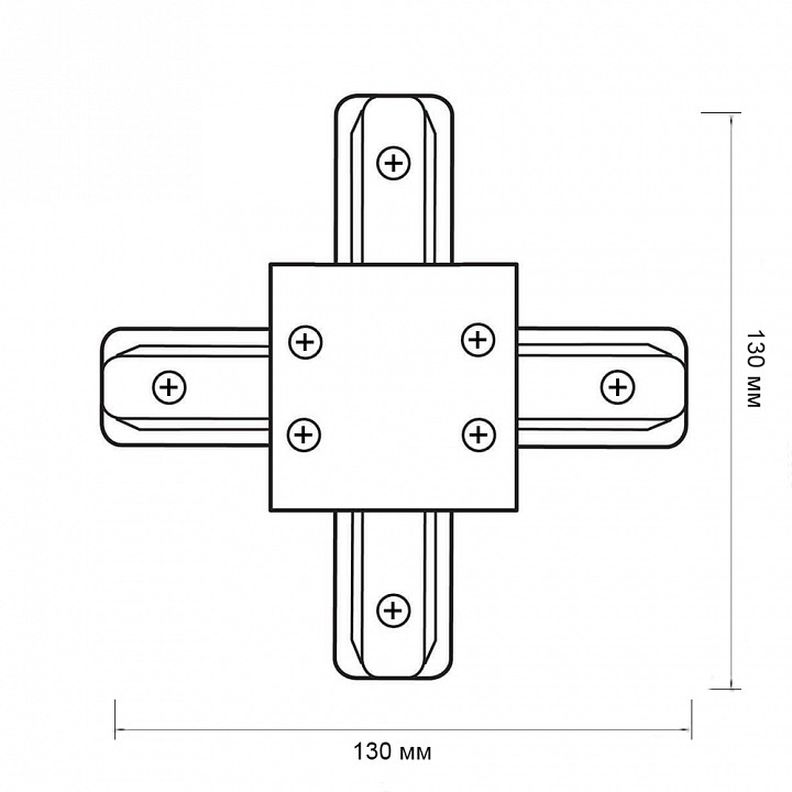 Соединитель X-образный для треков Jazzway  PTR/R CX-WH
