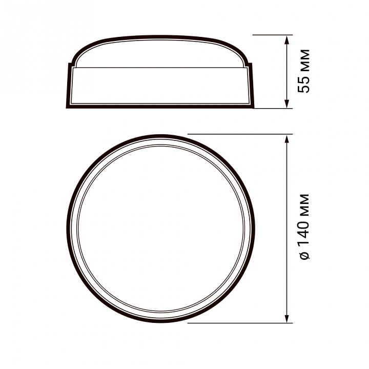 Накладной светильник Jazzway  ДПО-1036 12w 6500K IP54