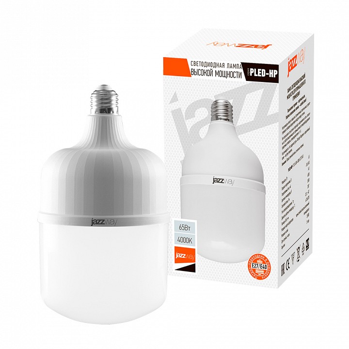 Лампа накаливания Jazzway  PLED-HP-T135  65w 4000K E27/E40